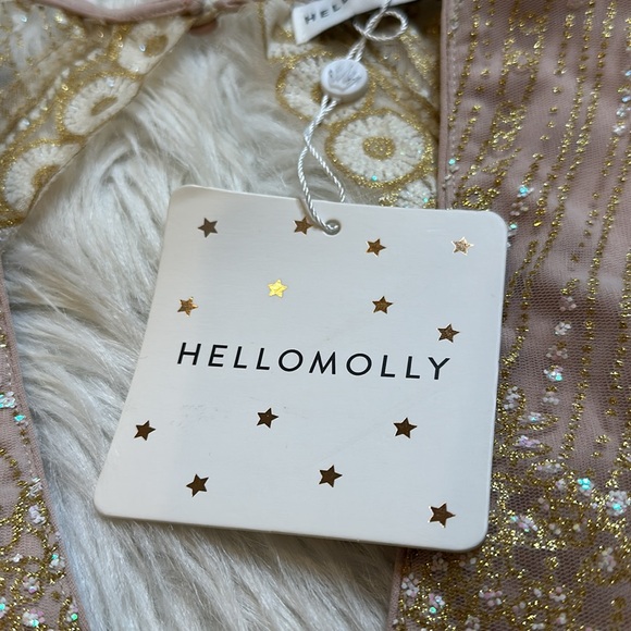 Hello Molly MATCH ME DRESS CHAMPAGNE NWT Size Large - Picture 5 of 12